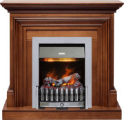 Каминокомплект Bradford - Орех с очагом Danville Chrome FB2 Каминокомплект Bradford - Орех с очагом Danville Chrome FB2