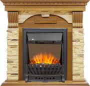 Каминокомплект Dublin - Дуб / Сланец с очагом Aspen Black Каминокомплект Dublin - Дуб / Сланец с очагом Aspen Black