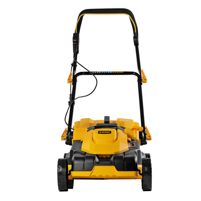 Газонокосилка электрическая GM-2000, 2000 Вт, ширина 43 см, 6 уровней, травосборник 45 л. Denzel в Новосибирске