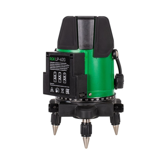 Лазерный уровень RGK LP-62G + штатив RGK LET-170 в Новосибирске