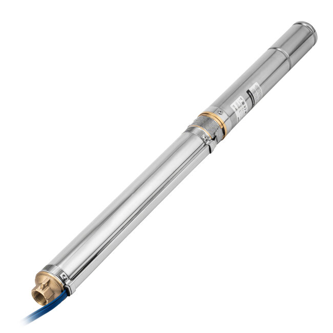 Скважинный насос DWC-3-60, центробежный, диаметр 3", 800 Вт, 3300 л/ч, напор 60 м Denzel в Новосибирске