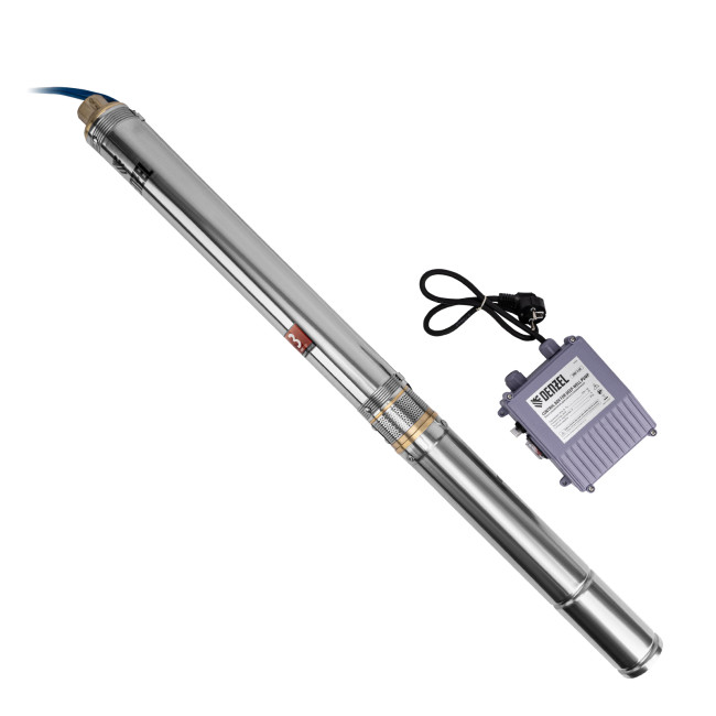 Скважинный насос DWC-3-60, центробежный, диаметр 3", 800 Вт, 3300 л/ч, напор 60 м Denzel в Новосибирске