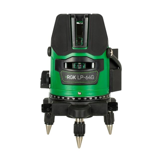 Комплект: лазерный уровень RGK LP-64G + штатив RGK LET-170 в Новосибирске