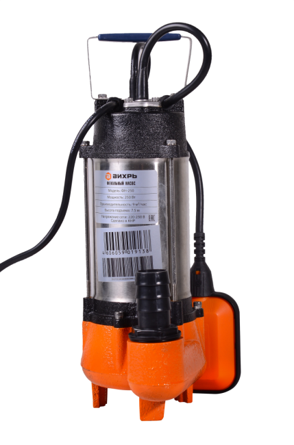 Фекальный насос ВИХРЬ ФН-250 в Новосибирске
