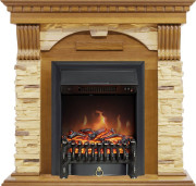 Каминокомплект Dublin - Дуб / Сланец с очагом Fobos FX Black Каминокомплект Dublin - Дуб / Сланец с очагом Fobos FX Black