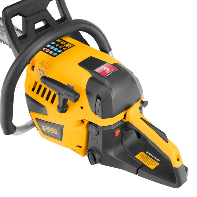 Пила цепная бензиновая DS-4516, шина 40 см, 45 см3, 2,5 л.с, шаг 0,325, паз 1,5 мм, 64 звена Denzel в Новосибирске