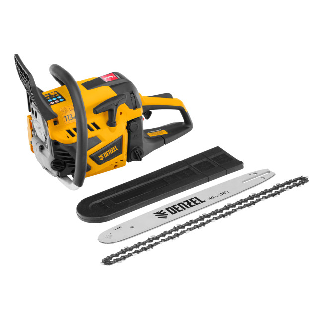 Пила цепная бензиновая DS-4516, шина 40 см, 45 см3, 2,5 л.с, шаг 0,325, паз 1,5 мм, 64 звена Denzel в Новосибирске