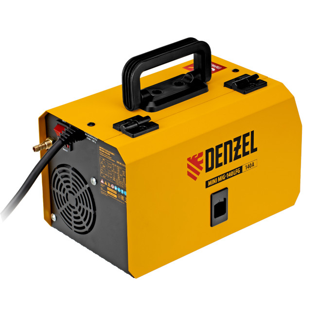 Аппарат инвертор. полуавтомат. сварки Mini MIG-140LFG, 140 А, ПВ 60%// Denzel в Новосибирске