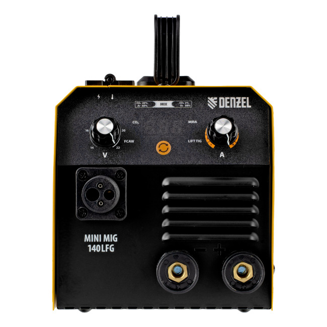 Аппарат инвертор. полуавтомат. сварки Mini MIG-140LFG, 140 А, ПВ 60%// Denzel в Новосибирске