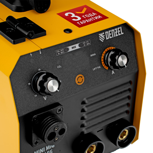 Аппарат инвертор. полуавтомат. сварки Mini MIG-140LFG, 140 А, ПВ 60%// Denzel в Новосибирске