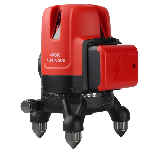 Лазерный уровень RGK ALPHA 205 с зелёным лучом в Новосибирске