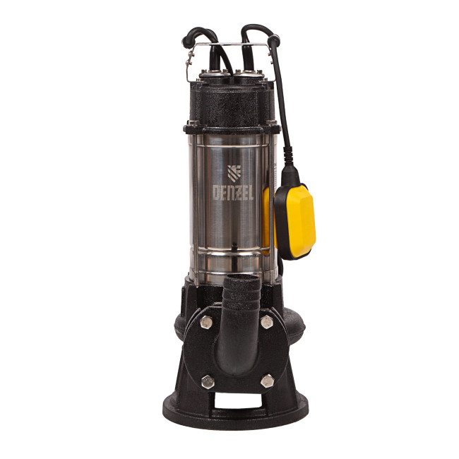 Фекальный насос FP1800-KS, 1800 Вт, напор 17 м, 26000 л/ч, нож-измельчитель Denzel в Новосибирске