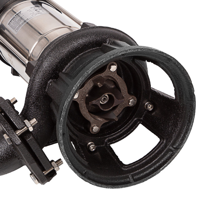 Фекальный насос FP1800-KS, 1800 Вт, напор 17 м, 26000 л/ч, нож-измельчитель Denzel в Новосибирске