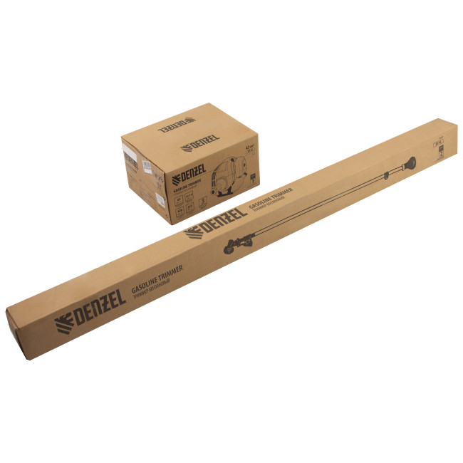 Триммер бензиновый DT 43, 43 см3, 2.5 л. с, неразъемная штанга, состоит из 2 частей Denzel в Новосибирске
