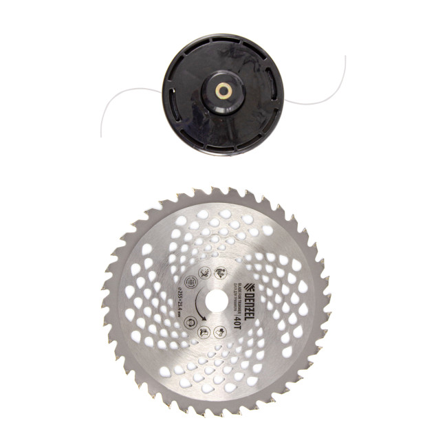 Триммер бензиновый DT 43, 43 см3, 2.5 л. с, неразъемная штанга, состоит из 2 частей Denzel в Новосибирске