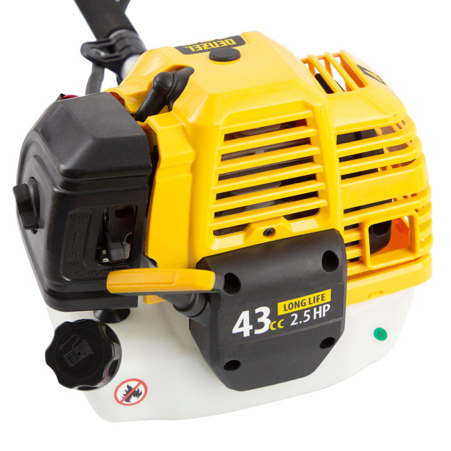 Триммер бензиновый DT 43, 43 см3, 2.5 л. с, неразъемная штанга, состоит из 2 частей Denzel в Новосибирске