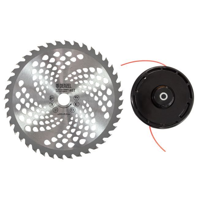 Триммер бензиновый DT 43, 43 см3, 2.5 л. с, неразъемная штанга, состоит из 2 частей Denzel в Новосибирске