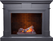 Каминокомплект Coventry - Серый графит / Кирпич с очагом Cassette 400 NH