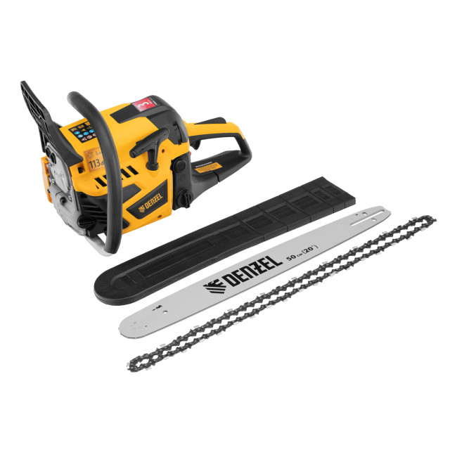 Пила цепная бензиновая DS-5820, шина 50 см, 58 см3, 3.6 л.с, шаг 0,325, паз 1,5 мм, 76 звеньев Denzel в Новосибирске