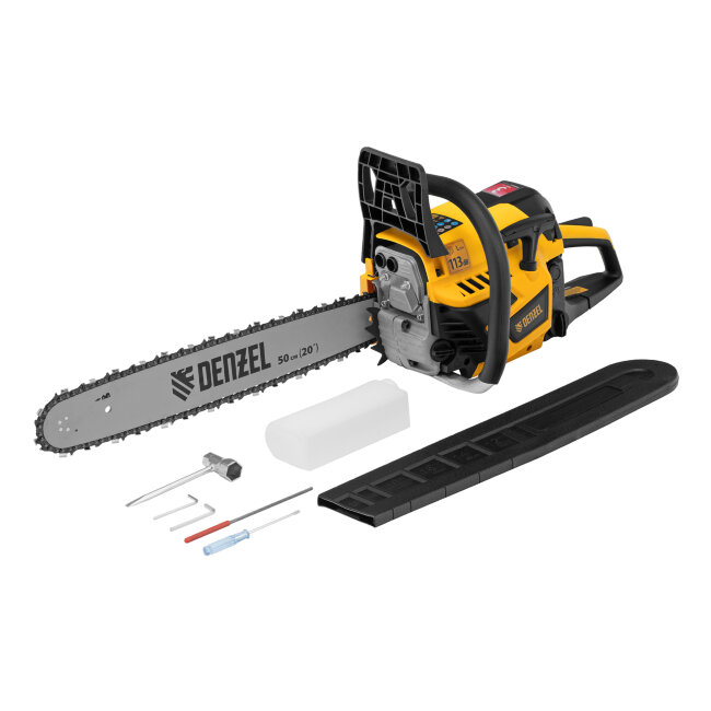 Пила цепная бензиновая DS-5820, шина 50 см, 58 см3, 3.6 л.с, шаг 0,325, паз 1,5 мм, 76 звеньев Denzel в Новосибирске