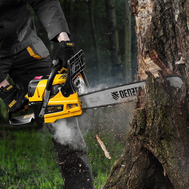 Пила цепная бензиновая DS-5820, шина 50 см, 58 см3, 3.6 л.с, шаг 0,325, паз 1,5 мм, 76 звеньев Denzel в Новосибирске