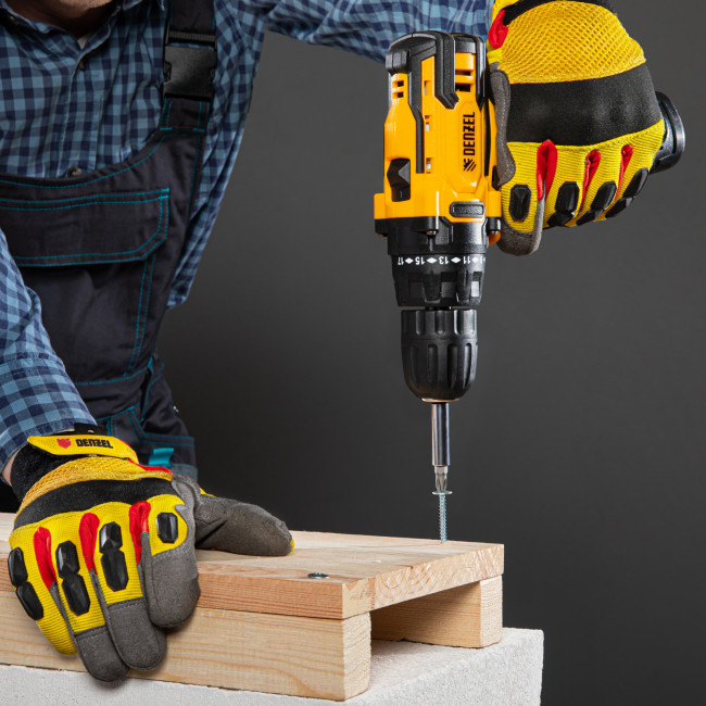 Дрель-шуруповерт аккумуляторная CDL-12CB, Li-Ion, 12 В, 1 акк. Denzel в Новосибирске