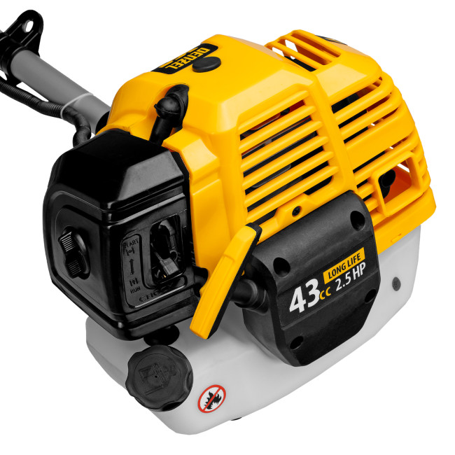 Триммер бензиновый DT 43S, 43 см3, 2.5 л. с, разъемная штанга, состоит из 2 частей Denzel в Новосибирске