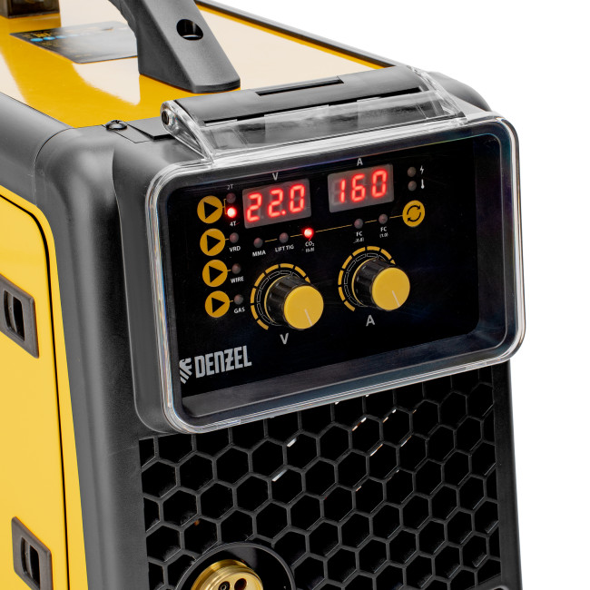 Аппарат инвертор. полуавтомат. сварки  MIG-160, 160 А, ПВ 60%, катушка 5 кг// Denzel в Новосибирске
