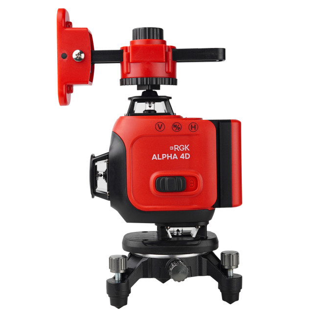 Лазерный уровень RGK ALPHA 4D с зелёным лучом в Новосибирске Лазерный уровень RGK ALPHA 4D с зелёным лучом в Новосибирске