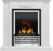 Каминокомплект Lumsden - Белый дуб с очагом Flagstaff