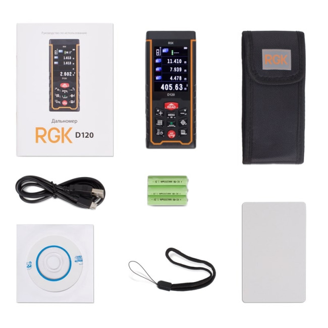 Лазерный дальномер с видоискателем RGK D120 в Новосибирске