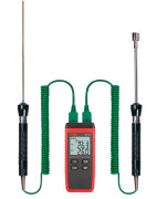 Термометр RGK CT-12 с погружным зондом температуры TR-10W и поверхностным зондом TR-10S