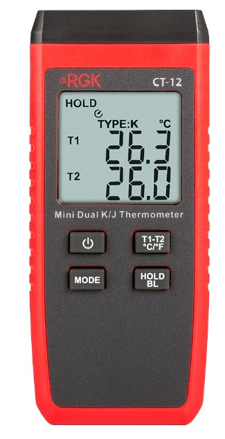 Термометр RGK CT-12 с погружным зондом температуры TR-10W и поверхностным зондом TR-10S в Новосибирске