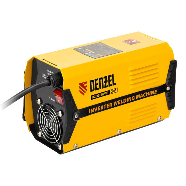 Аппарат инверторный дуговой сварки DS-200 Compact, 200 А, ПВ 70%, диаметр электрода 1.6-5 мм Denzel в Новосибирске