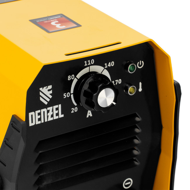 Аппарат инверторный дуговой сварки DS-200 Compact, 200 А, ПВ 70%, диаметр электрода 1.6-5 мм Denzel в Новосибирске