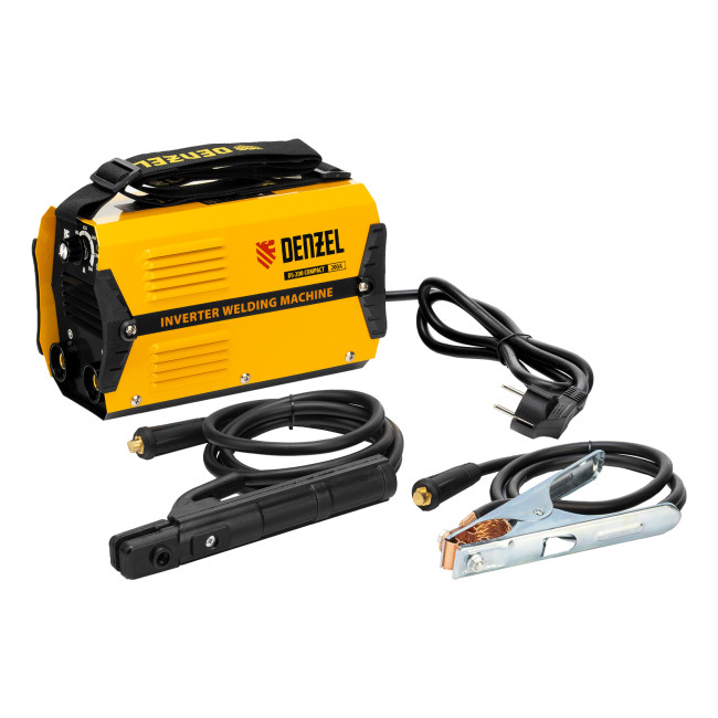 Аппарат инверторный дуговой сварки DS-200 Compact, 200 А, ПВ 70%, диаметр электрода 1.6-5 мм Denzel в Новосибирске