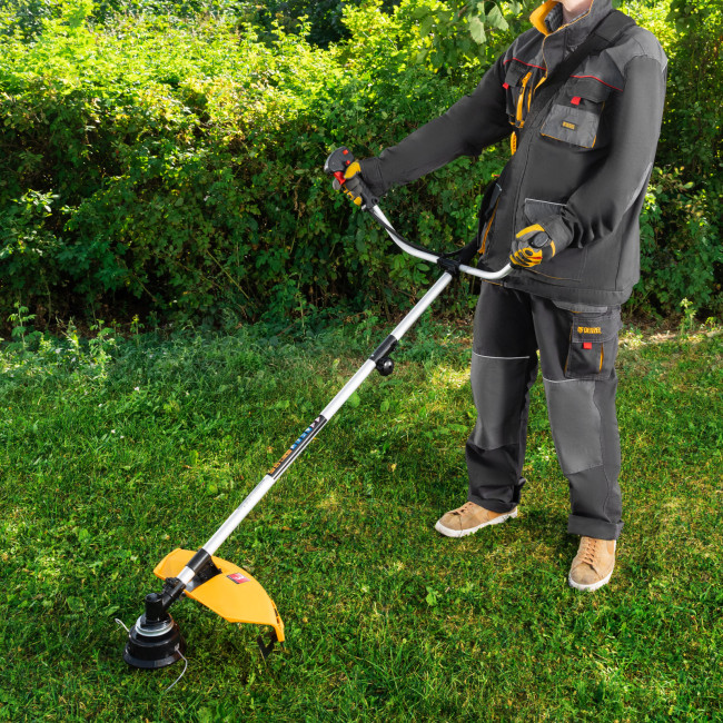 Триммер бензиновый DT 52S, 52 см3, 3 л. с, разъемная штанга, состоит из 2 частей Denzel в Новосибирске