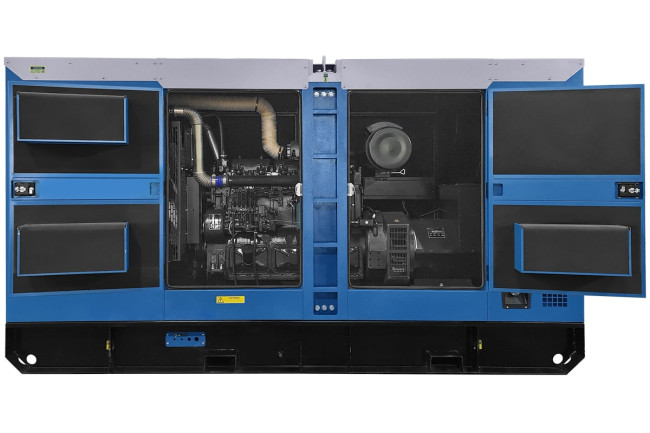 Дизельный генератор ТСС АД-200С-Т400 в шумозащитном кожухе в Новосибирске