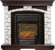Каминокомплект Glasgow - Темный дуб / Белый с очагом Majestic FX M Black RC Каминокомплект Glasgow - Темный дуб / Белый с очагом Majestic FX M Black RC