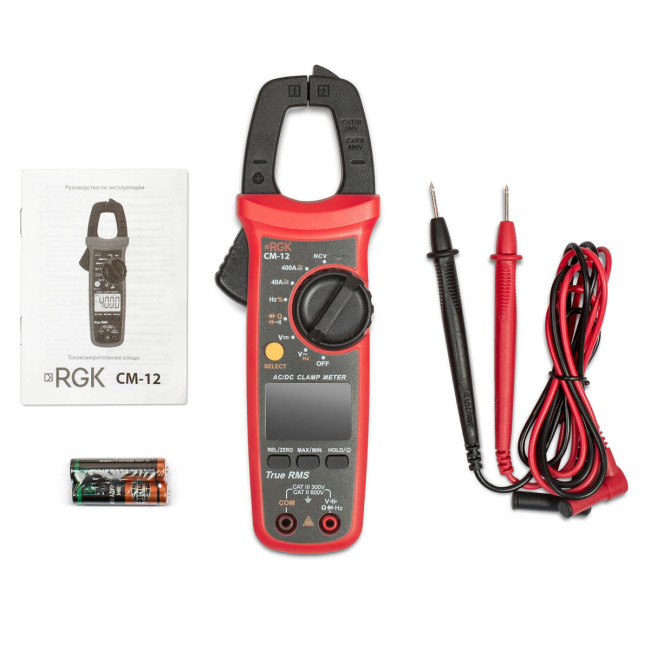 Токовые клещи RGK CM-12 с поверкой в Новосибирске