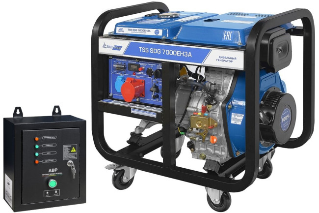 Дизель генератор TSS SDG 7000EH3A с АВР в Новосибирске