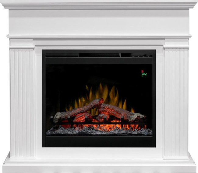 Каминокомплект Adagio - Белый с очагом Symphony 26'' DF2624L-INT в Новосибирске