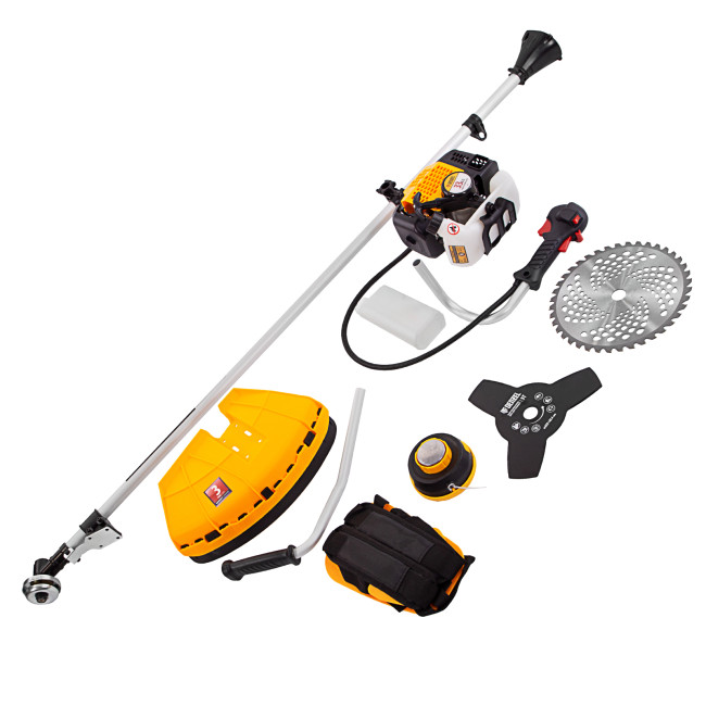 Триммер бензиновый DGT 330, 33 см3, 1.8 л. с, неразъемная штанга, состоит из 2 частей Denzel в Новосибирске