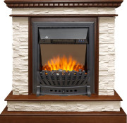 Каминокомплект Calgary - Дуб / Сланец бежевый с очагом Aspen Black Каминокомплект Calgary - Дуб / Сланец бежевый с очагом Aspen Black