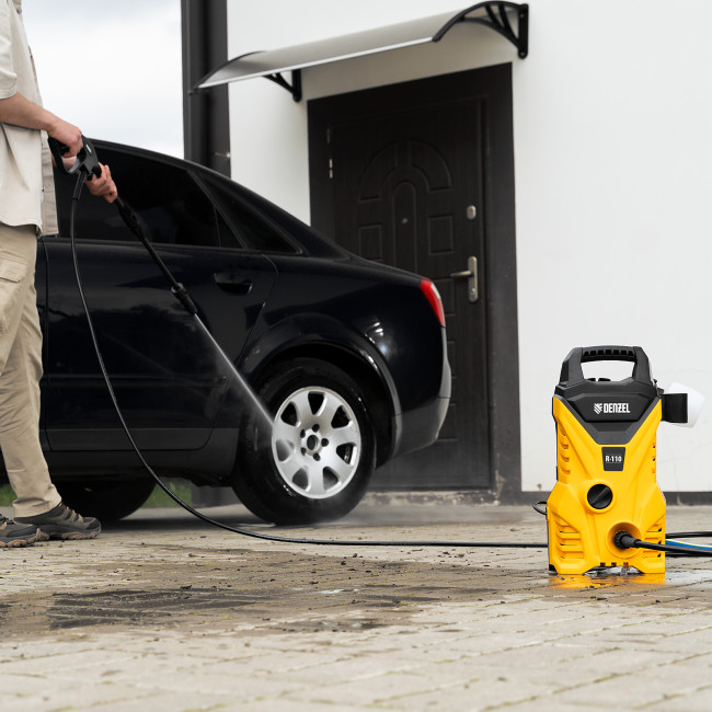 Моечная машина высокого давления R-110, 1500 Вт, 110 бар, 5,7 л/мин, переносная Denzel в Новосибирске