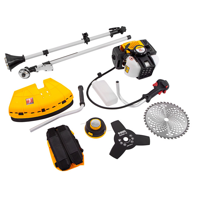 Триммер бензиновый DGT 330S, 33 см3, 1.8 л. с, разъемная штанга, состоит из 2 частей Denzel в Новосибирске