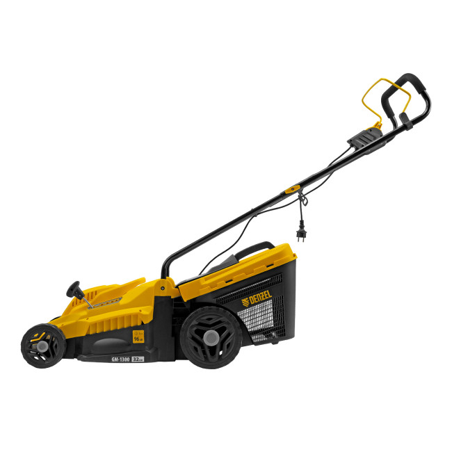 Газонокосилка электрическая GM-1300, 1300 Вт, шир. 32 см, 5 уров., травосб. 35 л Denzel в Новосибирске