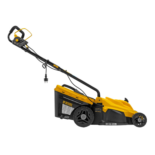 Газонокосилка электрическая GM-1300, 1300 Вт, шир. 32 см, 5 уров., травосб. 35 л Denzel в Новосибирске