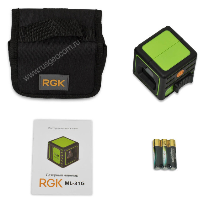 Лазерный уровень RGK ML-31G с калибровкой в Новосибирске