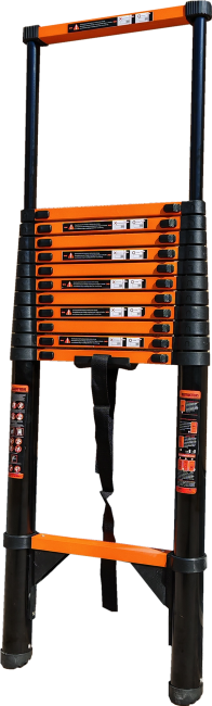 Лестница телескопическая 4,3 м ТАЛМЕТ/TALMET TM-1043С (углеродистая сталь) в Новосибирске
